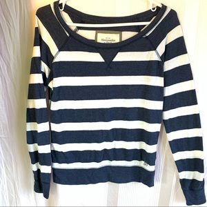 Abercrombie&fitch blue&white longsleeve; S- Medium